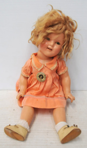 Lot 125 - Vintage 1930s Ideal Shirley Temple Doll - all composite body arms legs