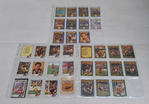 Lot 139 - Group Lot of Scanlens Hawthorn Football Cards from 1984, 85, 86