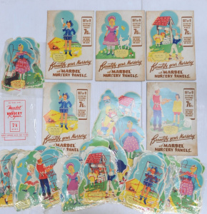 Lot 165 - 194050s Nursery Decals & Advertising Boards by Marbel Nursery Pane