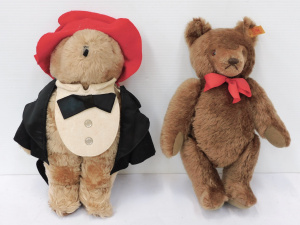 Lot 176 - 2 x Vintage Bears inc, Steiff with growler & button with tag in hi