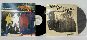 Lot 182 - 2 x vintage Sex Pistols Vinyl 12 inch Records - Anarchy in the UK Sing