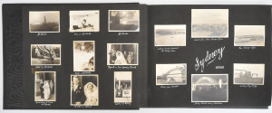 Lot 185 - Vintage Photo Album + Contents mainly of Vic & NSW subjects inc Sy
