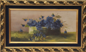 Lot 188 - Artist Unknown - small Gilt Framed c1900 unsigned oil Painting - Viole