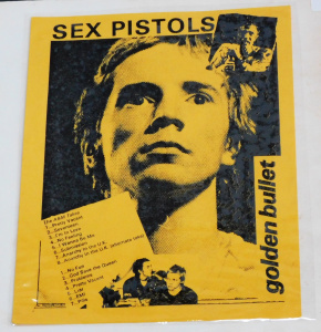 Lot 196 - Vintage Sex Pistols Bootleg Vinyl Lp Record - Golden Bullet - white co Lot 196 - Vintage Sex Pistols Bootleg Vinyl Lp Record - Golden Bullet - white co
