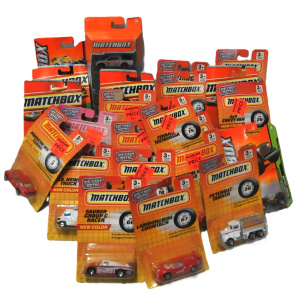 Group lot Vintage Mint Carded, Boxed & Unopened Matchbox Diecast Models inc