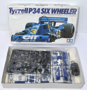 Vintage boxed Unmade complete Model Kit - Tyrrell P34 Six Wheeler F1 Racer - 1 2