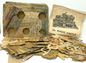 Vintage c1900 John Sands Sydney cardboard building set The Magic Castle - in pie
