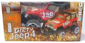 Lot 50 - Large boxed Nikko 1 10 scale Remote Control Car - Dirty Jeep 4