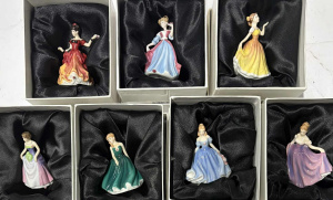 Lot 157 - 7 x Royal Doulton Boxed Miniature Ladies inc, Melissa, Sarah, Amy Mary