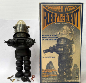 Lot 211 - 1983 Robby the Robot Forbidden Plant - Masuda, boperated, af with box Lot 211 - 1983 Robby the Robot Forbidden Plant - Masuda, boperated, af with box