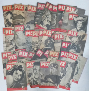 Lot 2 - Box lot - Vintage c1940s Pix Magazines - Wartime issues & post War,