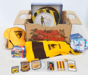 Lot 51 - Lot of Mostly Hawthorn Football Club & Sports memrobilia incl Comme Lot 51 - Lot of Mostly Hawthorn Football Club & Sports memrobilia incl Comme