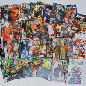Lot 66 - Box lot of Modern DC & Marvel Comics incl New 52 Green Lantern Corp