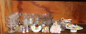 Lot 67 - Group lot quality crystal & ceramics in Set of 6 Stuart Grape & Lot 67 - Group lot quality crystal & ceramics in Set of 6 Stuart Grape &