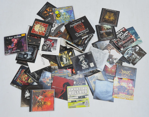 Lot 74 - Lot of Heavy Rock & Death Metal CDs & Sample CDs incl Anthrax, Lot 74 - Lot of Heavy Rock & Death Metal CDs & Sample CDs incl Anthrax,