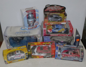 Lot 122 - Group Lot of Boxed Toys inc 118 Scale Renault Maxi Megane Die Cast etc Lot 122 - Group Lot of Boxed Toys inc 118 Scale Renault Maxi Megane Die Cast etc