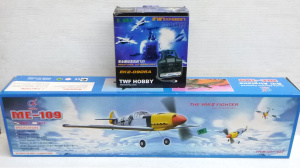 Lot 125 - 2 pces in Boxed Guanli Me-109 RC Airplane missing radio system + E sky
