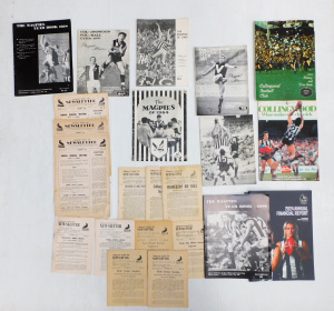 Lot 127 - Group Vintage Collingwood Football club Ephemera inc Collingwood Playe