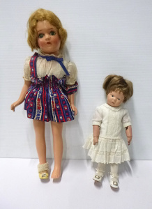 Lot 138 - 2 x Vintage Dolls inc Circa 1911 American Schoenhut wooden doll with Lot 138 - 2 x Vintage Dolls inc Circa 1911 American Schoenhut wooden doll with