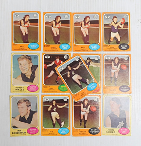 Lot 150 - Small lot - 1972 & 1973 (series A & B) Scanlens VFL Footy Card