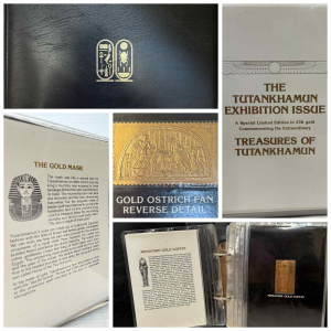 Lot 157 - Complete set c1970 Staffa Scotland 23 Kt Gold foil stamps from 'The Tu