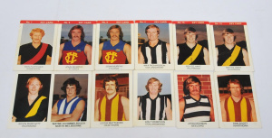 Lot 167 - 12 x vintage 1975 Sunblest Tip Top Bread Footy Cards - Key Cards incl Lot 167 - 12 x vintage 1975 Sunblest Tip Top Bread Footy Cards - Key Cards incl