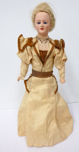 Lot 216 - 19th century Fashion Character Doll - Composition Headed with shoulder Lot 216 - 19th century Fashion Character Doll - Composition Headed with shoulder