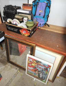 Group Lot of Assorted Items & Pictures incl Vintage Lowe Alpine Hiking Bag M