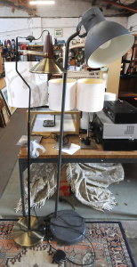 Lot 24 - Lot of Modern Lamps incl 2 x Floor Lamps, One Pair of Bedside Lamps &am