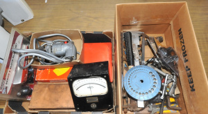 Lot 27 - 2 x Boxes of Vintage Tools incl Vintage Sher Drillmaster Electric Drill