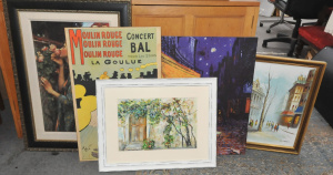 Lot 36 - Group of Pictures incl Framed Print of The Soul of the Rose by John W W