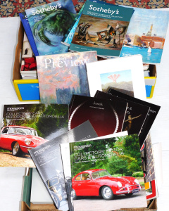 Lot 43 - 2x Boxes Auction catalogues mostly Sothebys c2000s & 2010s inc Aus