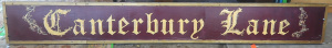 Lot 58 - Large Vintage Shop Sign for Canterbury Lane - Approx 23 m L