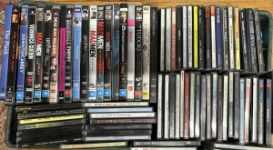 Lot 61 - Box lot DVD's & CD's - Harry Potter, Deadman Walking, Tudors, Sinat