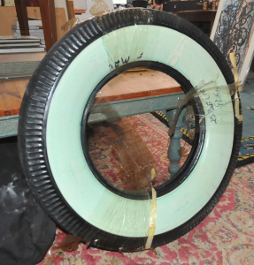 Lot 69 - Vintage Gum Dipped New Old Stock Firestone 650-16 Car Tyre