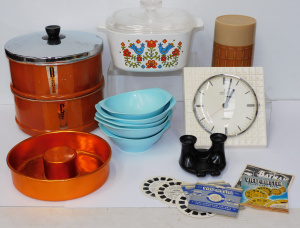 Lot 80 - Mixed Group lot mostly vintage Kitchenalia inc Junghans German Ceramic