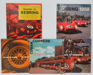 Lot 124 - 5 x Vintage Sports Car Sound Effect Vinyl LP Records All by Riverside