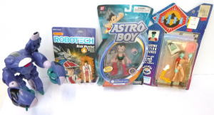 Lot 139 - 4 x Vintage Carded & Loose Sci-Fi Toys inc Searchlight Astro Boy,