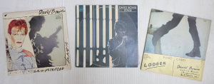 Lot 168 - 3 x Vintage David Bowie Vinyl Lp Records - Stage, Scary Monsters &
