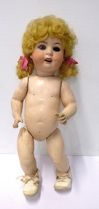 Lot 185 - German Heubach Koppelsdorf Bisque Socket Headed Walking doll with join