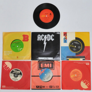 Lot 205 - Group lot - Vintage 45 rpm Punk & Rock Vinyl Singles - 2 x Sex Pis