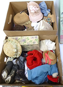 2 x Boxes of mostly Vintage items inc, Warners Le Grant Corselette Box, Victori