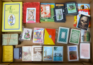 Lot 13 - Box lot of Decks of Playing Cards & Card Games inc, Alice In Wonder
