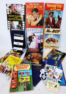 Lot 15 - Box Lot Of Movie Books, assorted Annuals & Ephemera inc, 1980s Coll