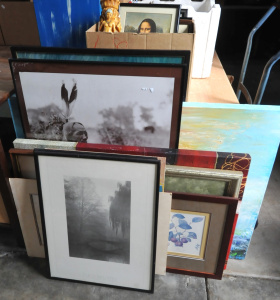 Lot 36 - Lot of Assorted Pictures & Prints incl Ceramic Wall Picture of St P