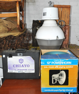 Lot 42 - 3 x Mixed Items incl Industrial Ceiling Light, Boxed CHIAYO Wireless Mi