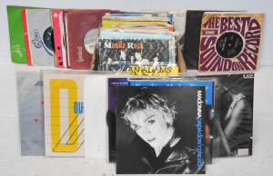 Lot 89 - Lot of Vintage 45rpm Vinyl Singles Madonna, Cheech & Chong, The Pol