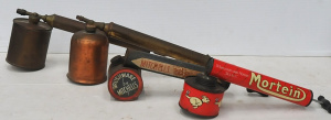 Lot 92 - 4 x Vintage Hand Pump Fly Sprayers inc Advertising Brushware by Mitchel