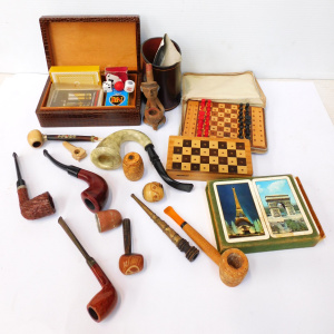 Lot 93 - Mixed Group Vintage inc Pipes - Corn Pipe, Excel 608, Briar Starlite et