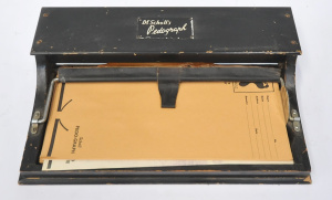 Lot 109 - Early 1900s Wooden Dr Scholls Pedograph to analyse foot pressure point